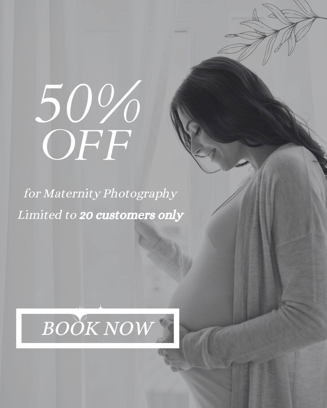 Pregnancy photoshoot promotion