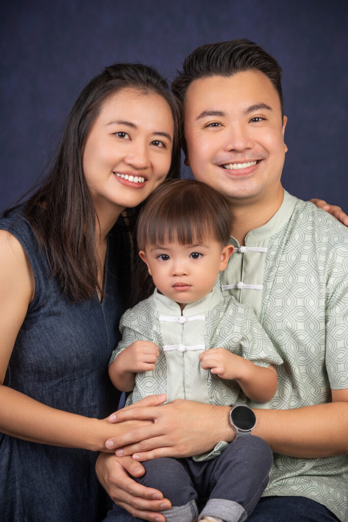 First family photoshoot with baby — H2 Photo Studio Midview City Singapore